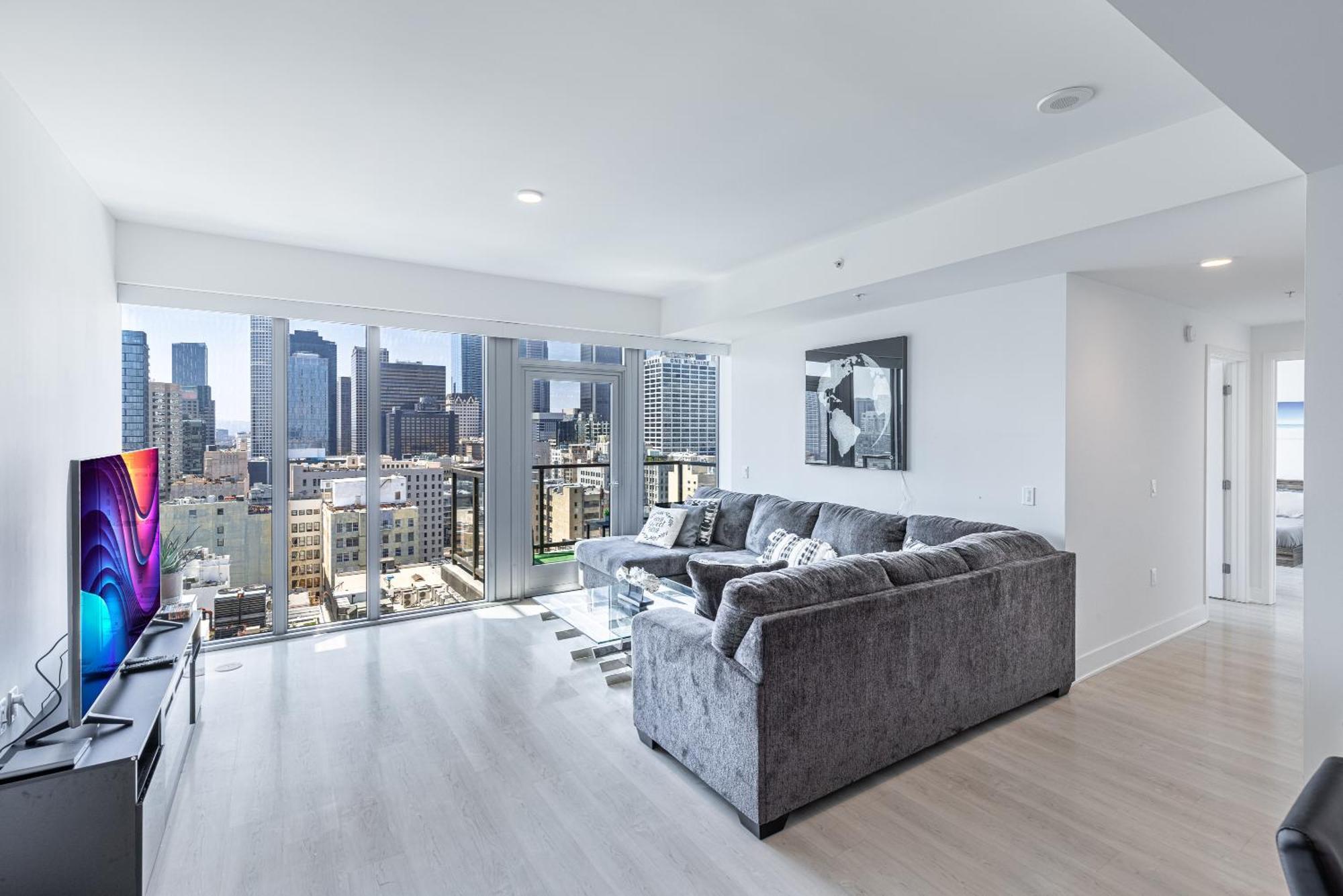 Top Floor High Rise 3 Bed Dtla Skyscraper Penthouse Los Ángeles Exterior foto